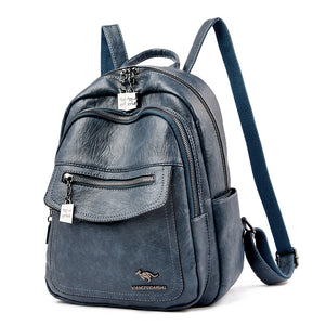 Fashion Women Backpacks Designer Shoulder Bag Soft Leather Backpack Ladies Travel Bag Large School Bags for Teenage Girls