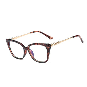 SHAUNA Retro Cat Eye Women Optical Eyeglasses Frame Fashion Clear Anti Blue Light Men Square TR90 Spring Hinge Glasses Frame
