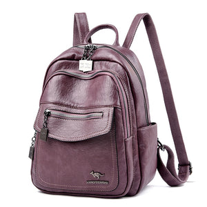Fashion Women Backpacks Designer Shoulder Bag Soft Leather Backpack Ladies Travel Bag Large School Bags for Teenage Girls