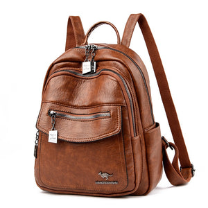 Fashion Women Backpacks Designer Shoulder Bag Soft Leather Backpack Ladies Travel Bag Large School Bags for Teenage Girls