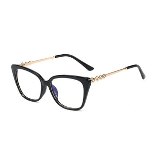 SHAUNA Retro Cat Eye Women Optical Eyeglasses Frame Fashion Clear Anti Blue Light Men Square TR90 Spring Hinge Glasses Frame