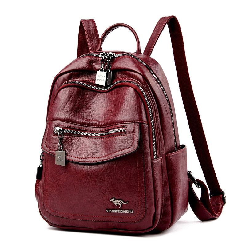 Fashion Women Backpacks Designer Shoulder Bag Soft Leather Backpack Ladies Travel Bag Large School Bags for Teenage Girls
