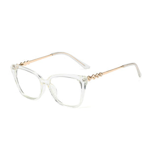 SHAUNA Retro Cat Eye Women Optical Eyeglasses Frame Fashion Clear Anti Blue Light Men Square TR90 Spring Hinge Glasses Frame