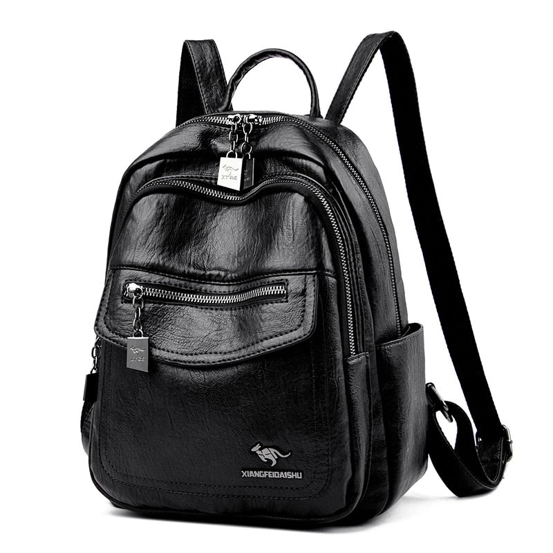 Fashion Women Backpacks Designer Shoulder Bag Soft Leather Backpack Ladies Travel Bag Large School Bags for Teenage Girls