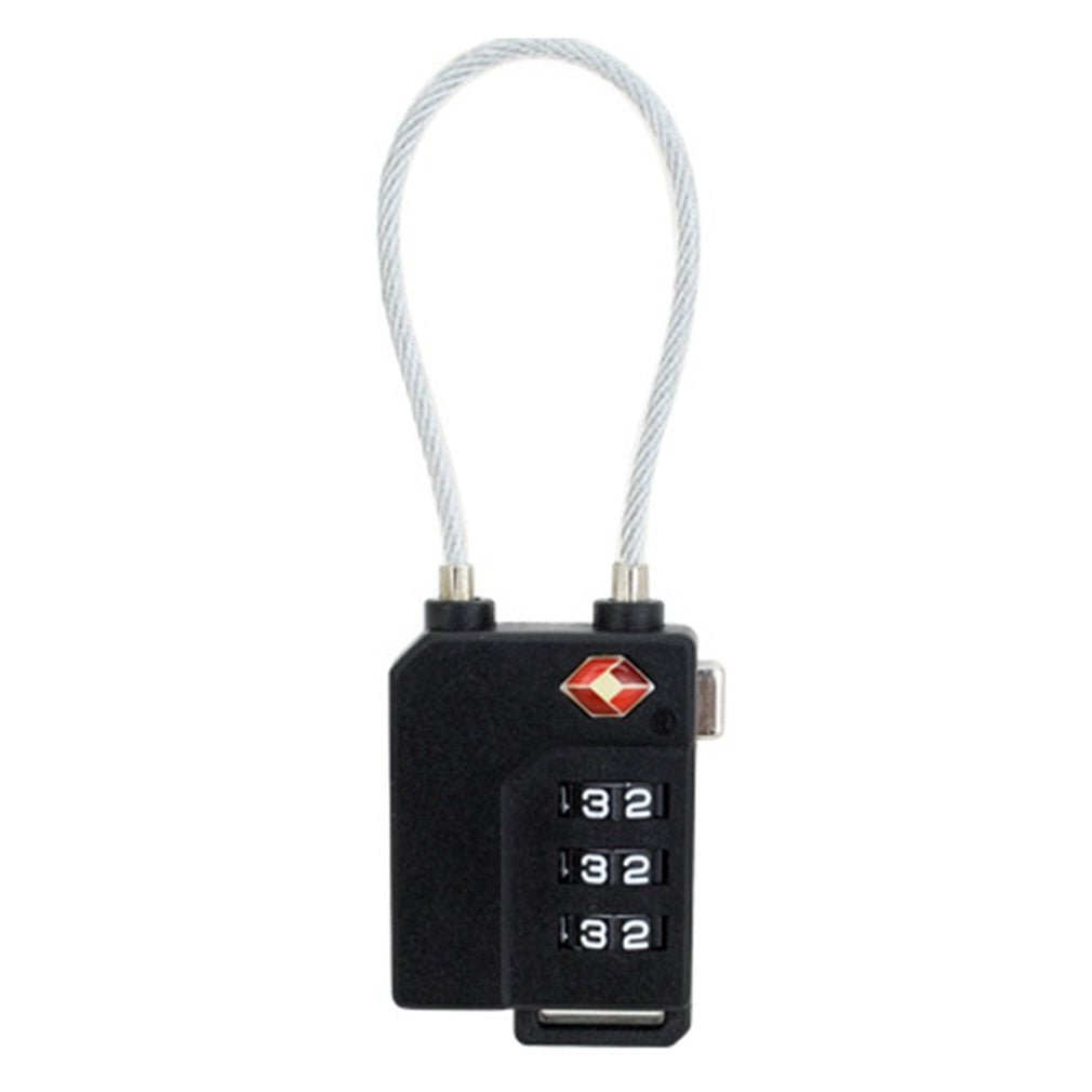 3 Digit Password Lock Steel Wire Security Lock